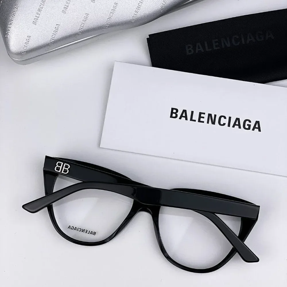 SALE! NEW Balenciaga Everyday BB0129O 001  Black Butterfly Women Eyeglasses
